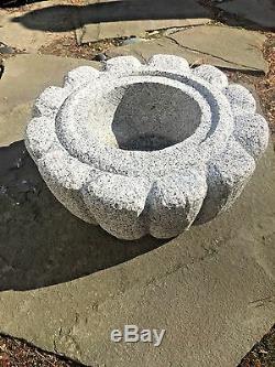 12 Japanese Zen Garden Granite stone Lotus Water Basin fountain