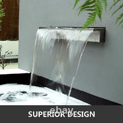 1500mm Stainless Steel Rectangular Pool Fountain Waterfall Water Blade Koi