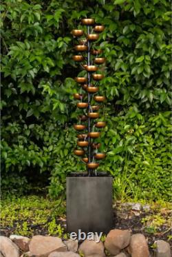 165cm (65) Bloomington Cascading Cup Fountain powder coated steel 1.6m (5.4ft)