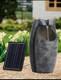 1pc Solar Powered Oriental Garden Resin Water Fountain With Led Lights