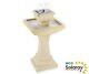 2 Level Square Water Fountain Feature Cascade Classical Stone Effect Garden