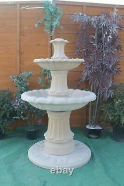 2 Teired Sandstone Garden Water Fountain Ornament Feature