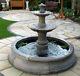 2 Tired Water Fountain In 5 Foot 10 Pool Surround Stone Garden Ornament Feature