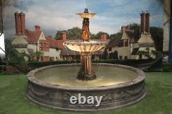 3 Graces Fountain In Large Lawrence Pool Surround Stone Garden Water Feature