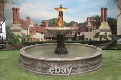 3 Graces Fountain In Large Lawrence Pool Surround Stone Garden Water Feature