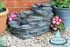 3 Step Rock Stone Cascade Water Feature Fountain Waterfall Self Contained Garden