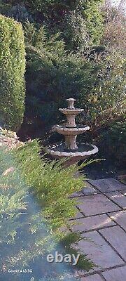 3 Tier Barcelona Water Fountain Stone Water Feature 3 Tiered Garden Ornament