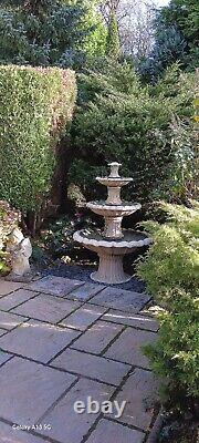 3 Tier Barcelona Water Fountain Stone Water Feature 3 Tiered Garden Ornament