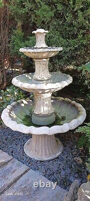 3 Tier Barcelona Water Fountain Stone Water Feature 3 Tiered Garden Ornament