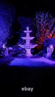 3 Tier Barcelona Water Fountain Stone Water Feature 3 Tiered Garden Ornament