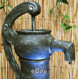 3 Tier Hand Barrel Bowl Water Feature Fountain Cascade Rustic Rural Garden