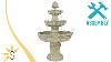 3 Tier Pineapple Outdoor Fountain Lightweight Easy Assembly Choose Color Fc 73903