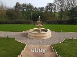 3 Tiered Windsor Fountain, In Stanford Pool Surroud Stone Garden Water Feature