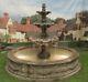 3 Tiered Windsor Water Fountain With Small Lawrence Pool Stone Garden Feature