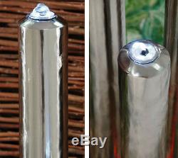 3 Tube Column Water Feature Fountain Contemporary Polish Stainless Steel Garden