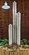 3 Tube Column Water Feature Fountain Contemporary Stainless Steel Garden H185cm