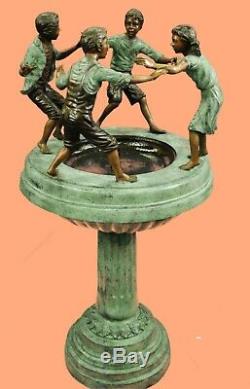 4 Foot Tall Bronzed Ornate Outdoor Garden Water Feature Fountain Decor Sale Larg