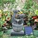 47cm Solar Powered Water Feature Outdoor Fountain Rockery Decor Garden Ornaments
