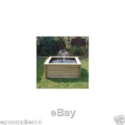 60 Gallon Square Pond + Liner + Pump. Garden Pool Fountain Water Feature