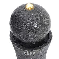 86CM Outdoor LED Water Feature Garden Fountain Electric Statue Ball Ornaments