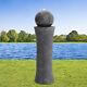 86cm Water Ball Led Water Feature Garden Fountain Electric Pump Outdoor Statues