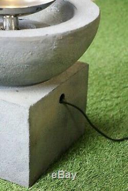 AVONDALE Small Garden Indoor Water Feature Fountain Stone LED Self-Contained