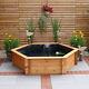 Aised Hexagon Garden Solar Pond Set With Solar Powered Water Pump Fountain & Inc