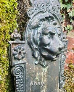 Antique Cast Iron Lion Head Wall Font Water Fountain