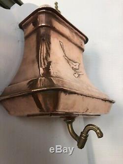 Antique French Copper Fountain Lavabo Water Fountain