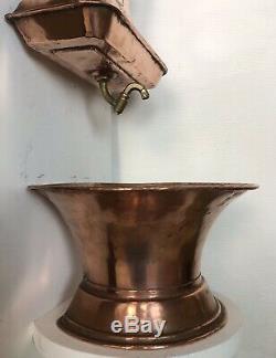 Antique French Copper Fountain Lavabo Water Fountain