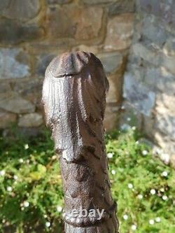 Antique-Italian Late 17th Century Wrought Iron Wolf Head Water Fountain Spout