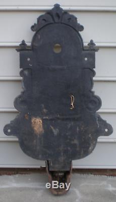 Antique Shabby Salvage Cast Iron Garden Wall Mount Water Fountain