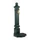 Antique-style Freestanding Water Fountain, Garden Water Feature With Faucet