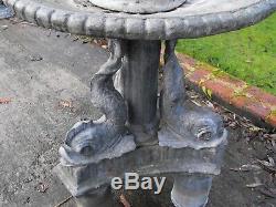Antique lead garden water fountain water feature victorian C1890 large and heavy