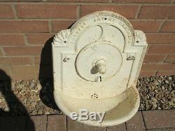 Antique vintage Shanks Barrhead cast iron water drinking fountain garden feature