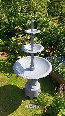 Architectural Large Cast Iron 3 Tier Fountain Water Feature