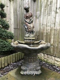 Beautiful Large Water Fountain Feature Garden Ornament plus Bird Bath RRP £550