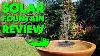 Bird Bath Solar Fountain Water Feature Review
