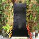 Black Resin Wave Contemporary Water Feature With Led, Garden Fountain Wall