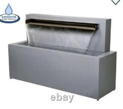 Bnib Ambiente Steel Water Blade Garden Feature 57cm Fountain In/outdoor