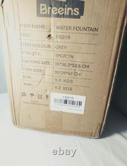 Breeins 4 Tier Garden Water Feature Fountain Cascading LED 86cm Patio Ornament