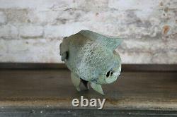 Bronze Carp Water Spout Fountain Head Folk Art Garden Antique Verdigris