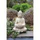 Buddha Fountain Water Feature Indoor Outdoor Garden Ornament Gift