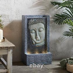 Buddha LED Fountain Garden Water Feature 49.5cm Plug In Indoor Lights4fun