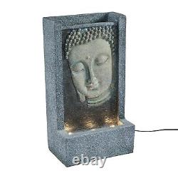 Buddha LED Fountain Garden Water Feature 49.5cm Plug In Indoor Lights4fun