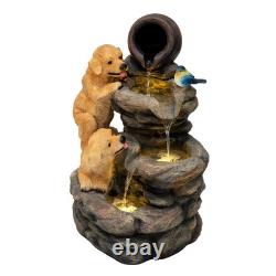 Cascading Outdoor Water Feature Electric Garden Fountain