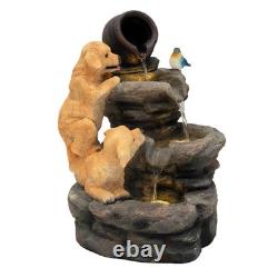 Cascading Outdoor Water Feature Electric Garden Fountain