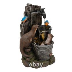 Cascading Outdoor Water Feature Electric Garden Fountain