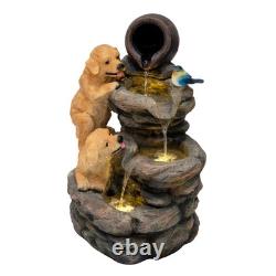 Cascading Outdoor Water Feature Electric Garden Fountain