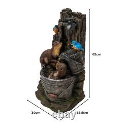 Cascading Outdoor Water Feature Electric Garden Fountain
